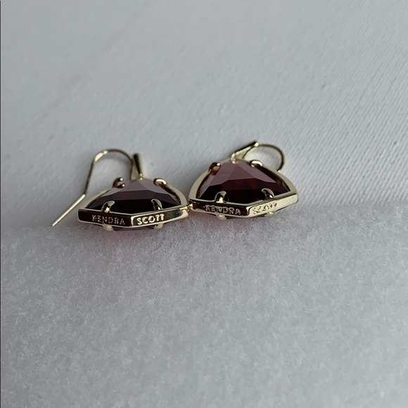Kendra Scott Carla Earrings Berry Gold NEW - Picture 5 of 7